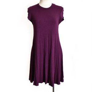 Nasty Gal Plum Swing Dress